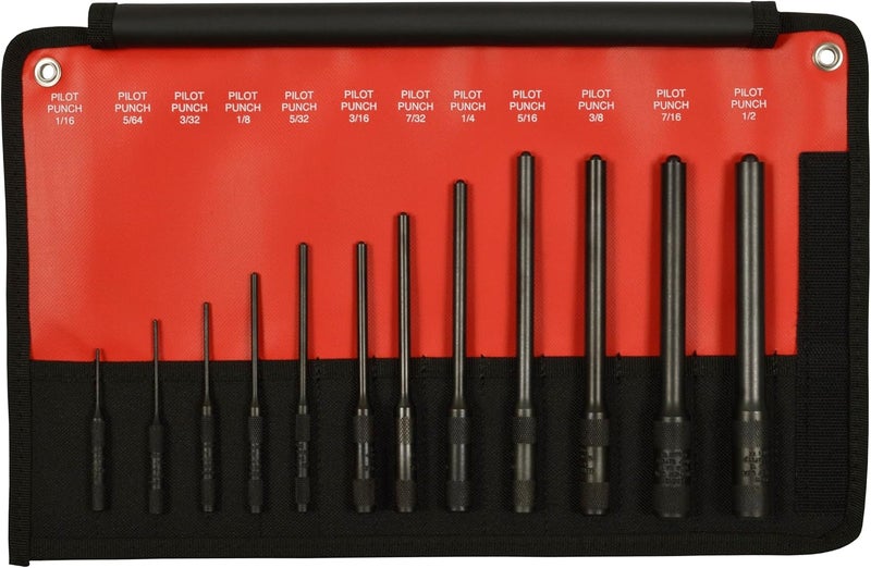 Mayhew Tools 62254 Pilot Punch Set - 12-Piece Black Oxide Finish - Image 4